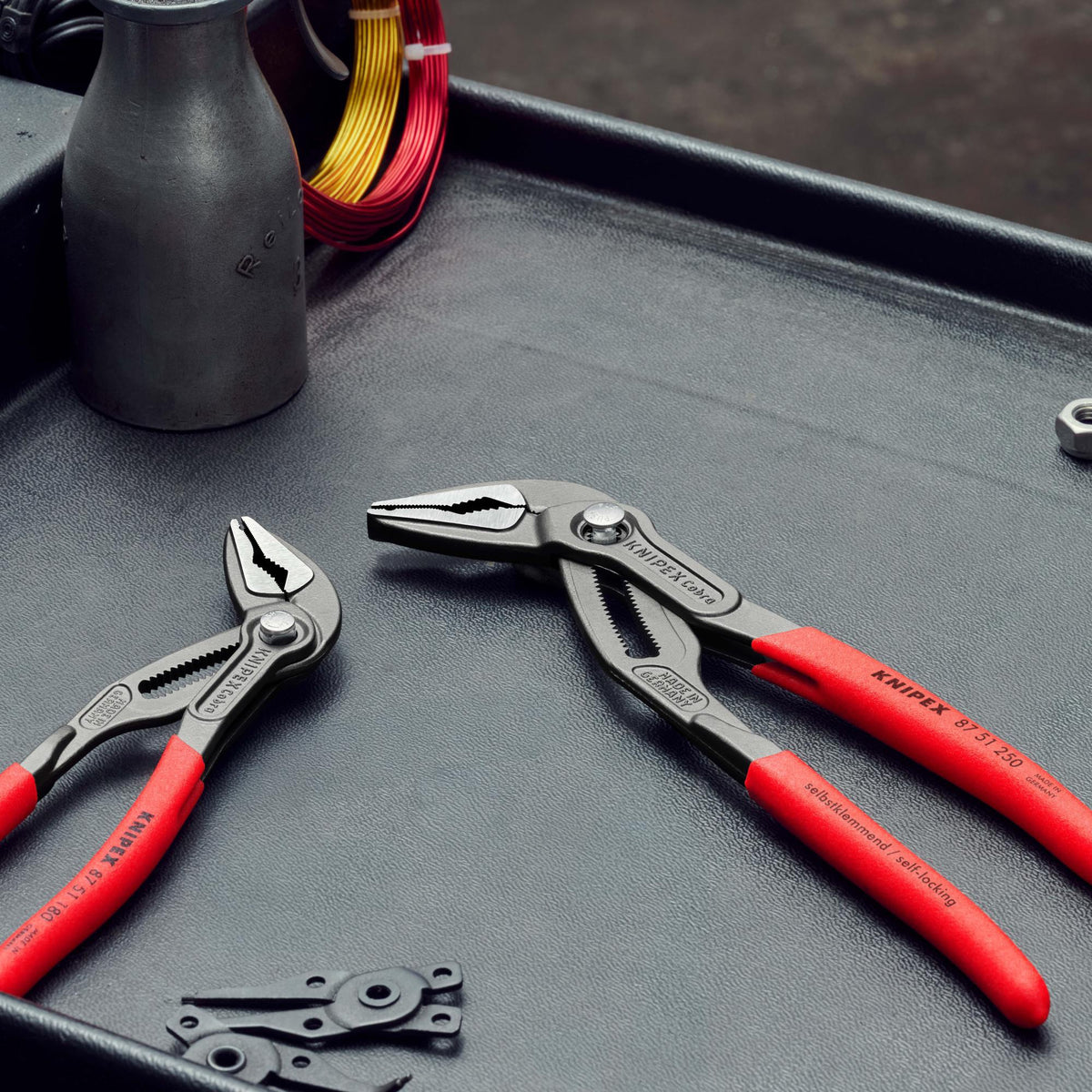 KNIPEX Cobra ES L Wasserpumpenzange 250 mm – Selbstklemmend, 25 Einstellpositionen