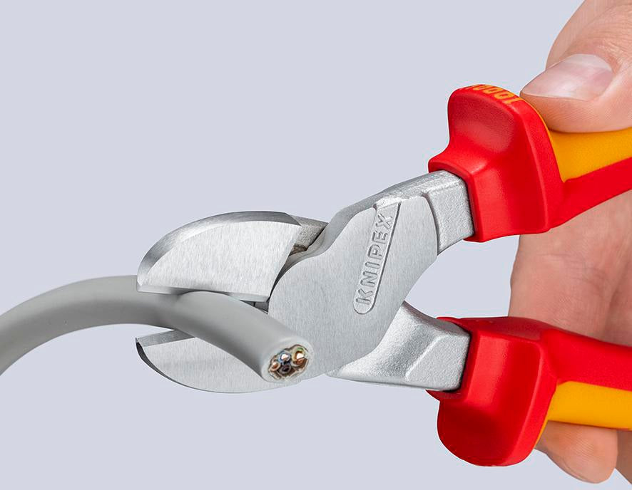 KNIPEX Kraftseitenschneider VDE 250 mm – 20 % Kraftersparnis, isoliert bis 1000 V