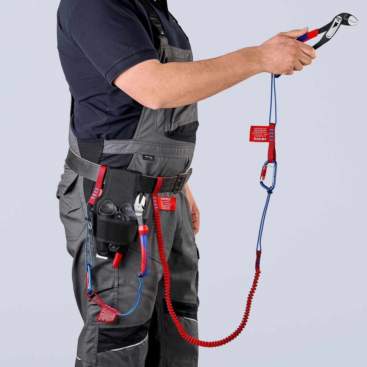 KNIPEX Fangleine für Zangen – max. 1,5 kg Belastung, 1 Stück, zuverlässiger Fallschutz