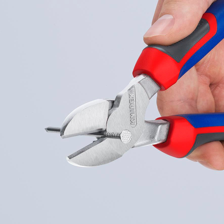 KNIPEX Kraftseitenschneider 140 mm Form 0 mit Mehrkomponenten-Hüllen – 20 % Kraftersparnis