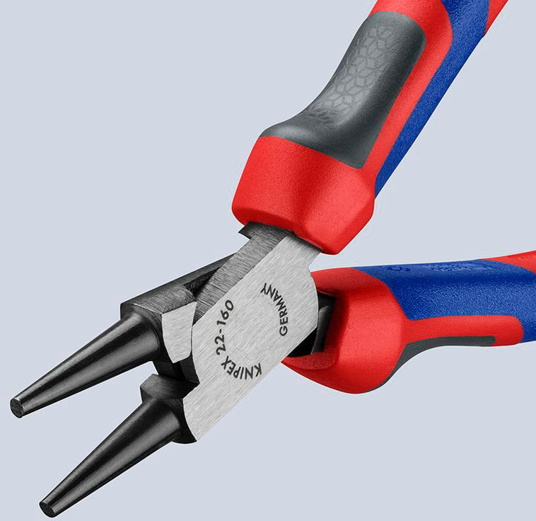 KNIPEX Rundzange 140 mm mit poliertem Kopf und Kunststoffüberzug – Präzise Drahtösen biegen