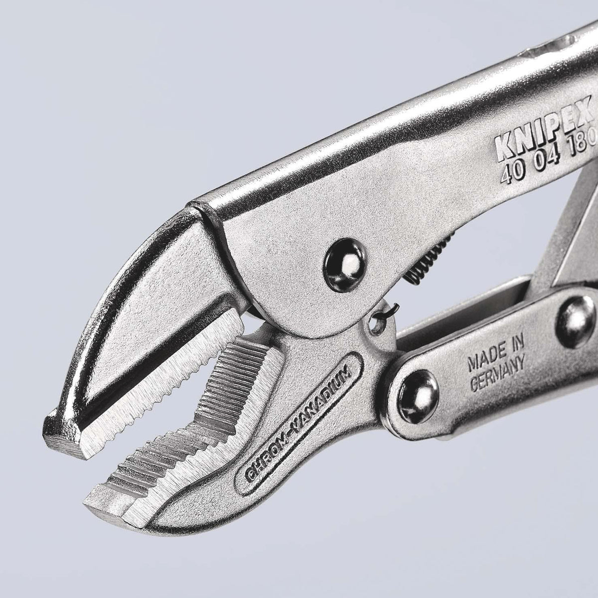 KNIPEX Universalgripzange 180 mm verzinkt – Hoher Spanndruck, Einhandbedienung