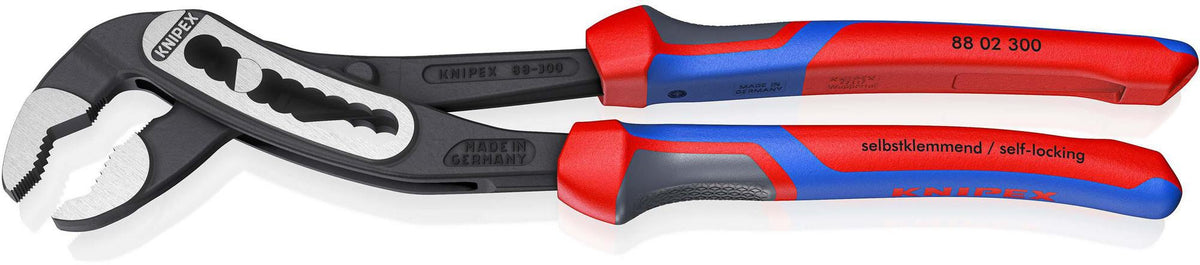 KNIPEX Wasserpumpenzange Alligator 180 mm mit Comfort-Griff und 9-fach Rastenverstellung