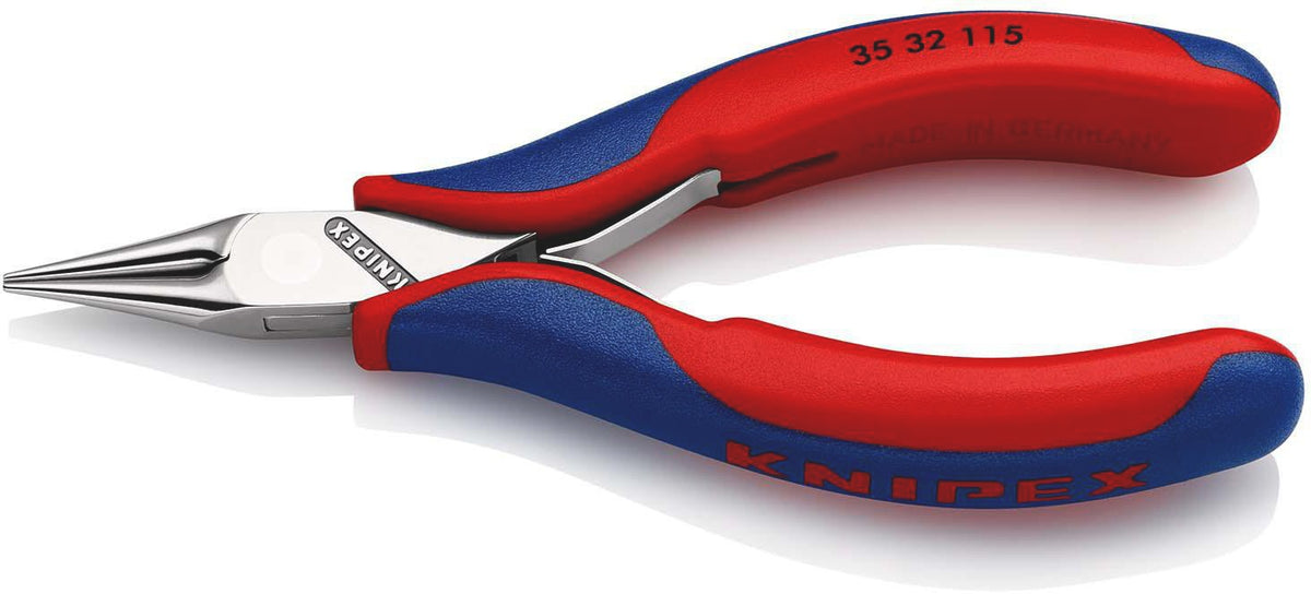 KNIPEX Elektronik-Greifzange 115 mm mit flachbreiten Backen und Kunststoffüberzug
