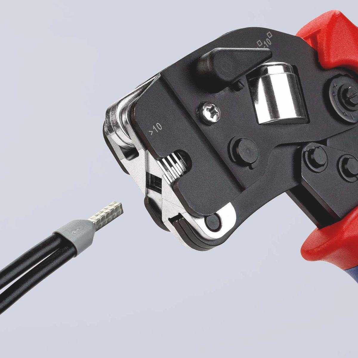 KNIPEX Crimpzange 190 mm für Aderendhülsen 0,08-10+16 mm² selbsteinstellend