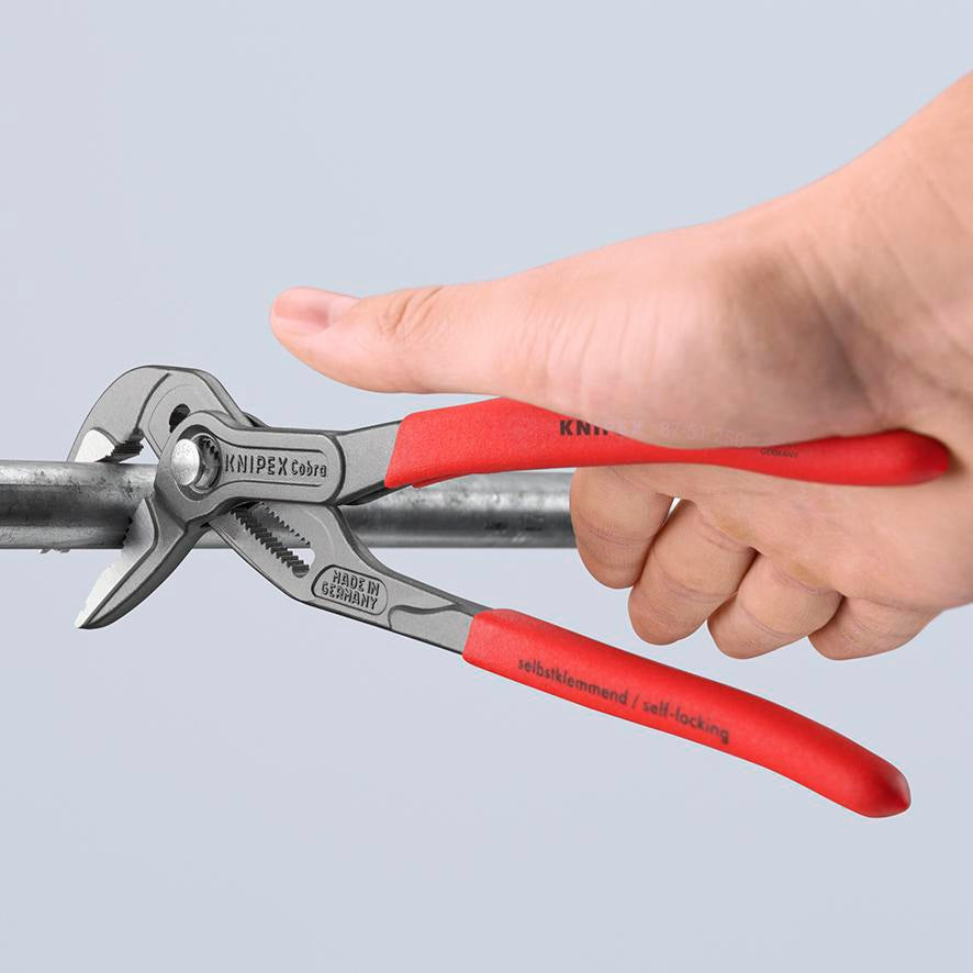 KNIPEX Cobra ES L Wasserpumpenzange 250 mm – Selbstklemmend, 25 Einstellpositionen