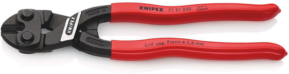 KNIPEX CoBolt® Kompaktbolzenschneider 160 mm – 60 % Kraftersparnis, mit Aussparung