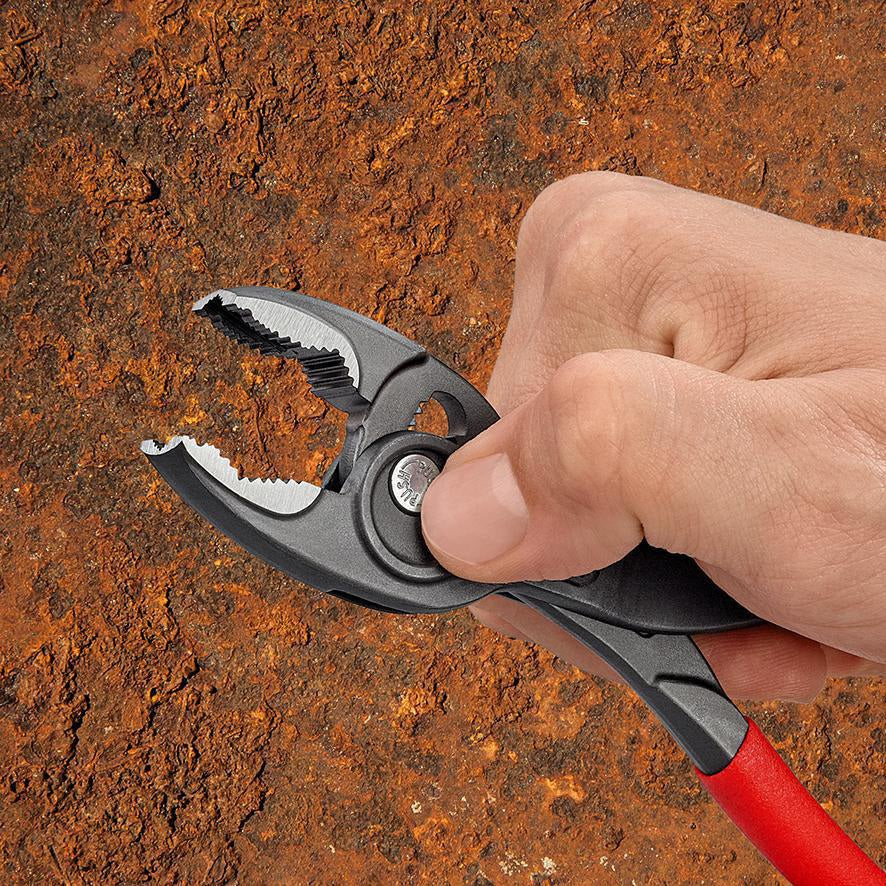 KNIPEX TwinGrip Frontgreifzange 200 mm – Robuste Zange mit Front- und Seitengreif-Funktion