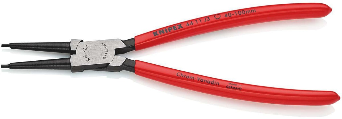 KNIPEX Sicherungsringzange J 0 für Bohrungen 8-13 mm, Kopf poliert, Kunststoffgriff
