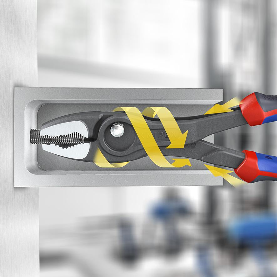KNIPEX TwinGrip Frontgreifzange 200 mm – Robuste Zange mit Front- und Seitengreif-Funktion