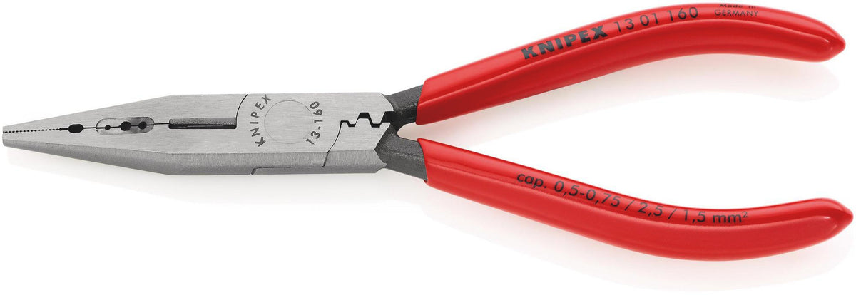 KNIPEX Verdrahtungszange 160 mm – Crimp-, Greif- und Biegezange für 0,5–2,5 mm²