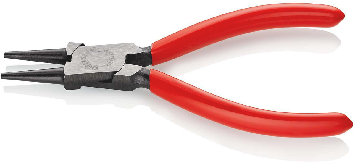 KNIPEX Rundzange 140 mm mit poliertem Kopf und Kunststoffüberzug – Präzise Drahtösen biegen