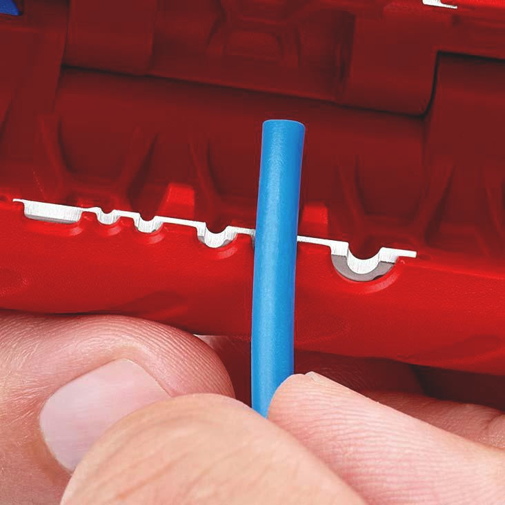 KNIPEX Abmantelungswerkzeug TwistCut 100 mm für Wellrohre und Litzen 0,2–4 mm²