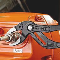 KNIPEX Syphon-/Connectorenzange L.250mm Spann-W.25-80mm schwarz atramentiert