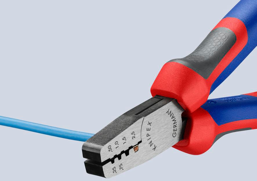 KNIPEX Aderendhülsenzange 145 mm für 0,25–2,5 mm² – Vanadin-Elektrostahl, poliert