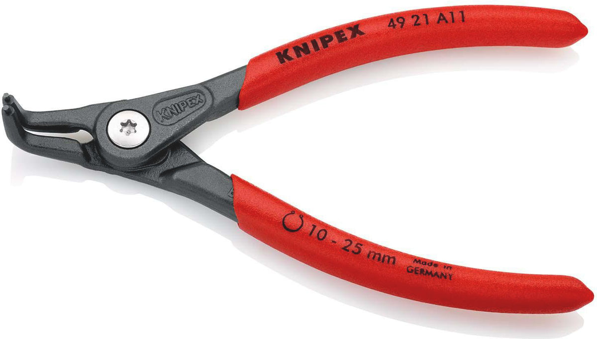 KNIPEX Außensicherungsringzange A 01 für Wellen Ø 3-10 mm, 90° gewinkelt, 130 mm