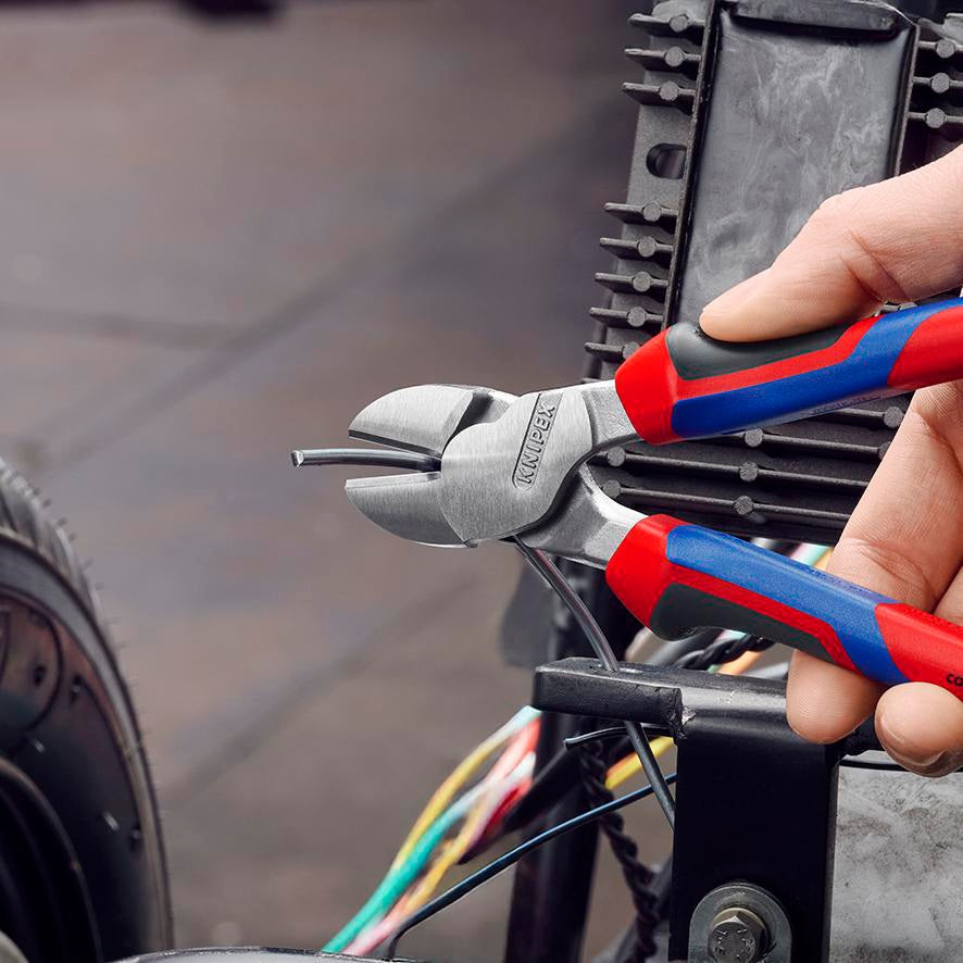 KNIPEX Kraftseitenschneider 140 mm Form 0 mit Mehrkomponenten-Hüllen – 20 % Kraftersparnis