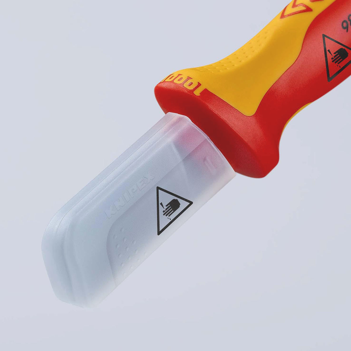 KNIPEX Kabelmesser 190 mm VDE-isoliert bis 1000 V mit Mehrkomponentengriff