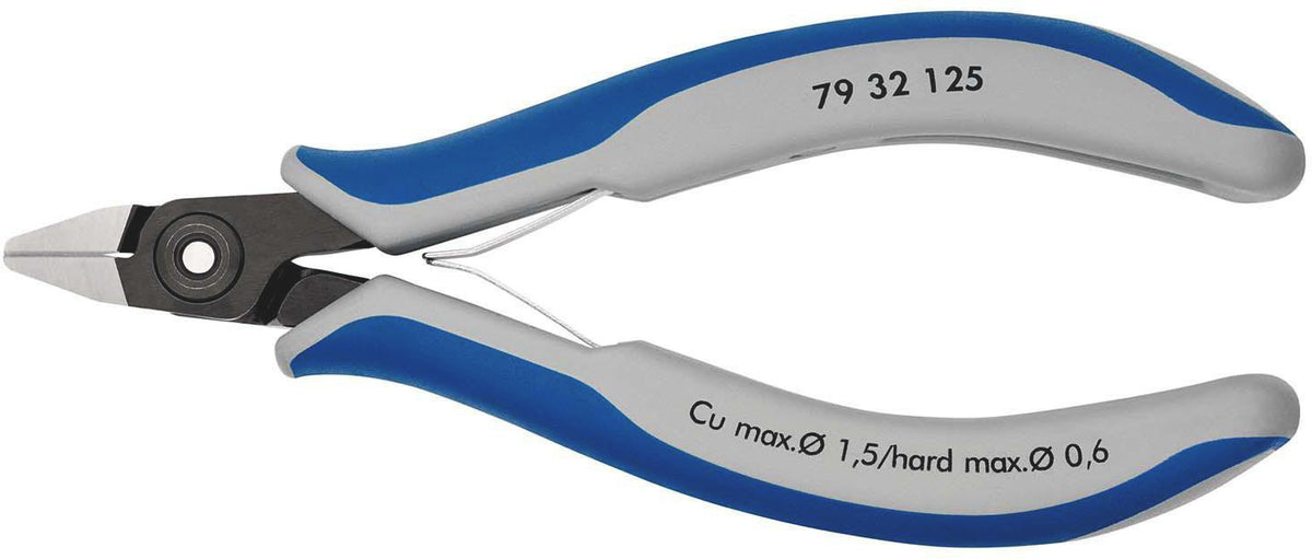 KNIPEX Präzisions-Elektronik-Seitenschneider 125 mm – Poliert, induktiv gehärtet, 59 g