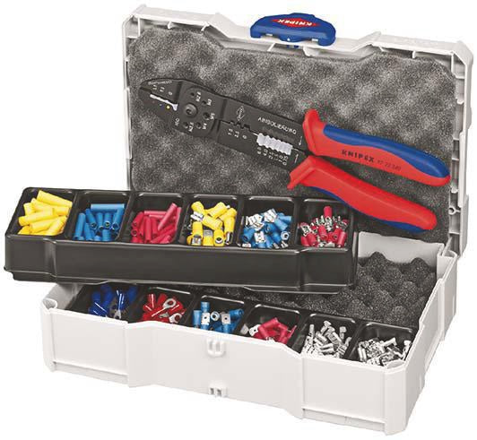 KNIPEX Kabelverbindersortiment 301-teilig 0,5-6 mm² im Sortimentskoffer
