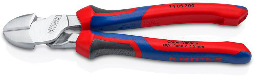 KNIPEX Kraftseitenschneider 140 mm Form 0 mit Mehrkomponenten-Hüllen – 20 % Kraftersparnis