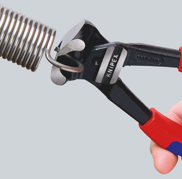 KNIPEX Bolzenvornschneider 200 mm, polierter Kopf, Kunststoffüberzug, Vanadin-Elektrostahl
