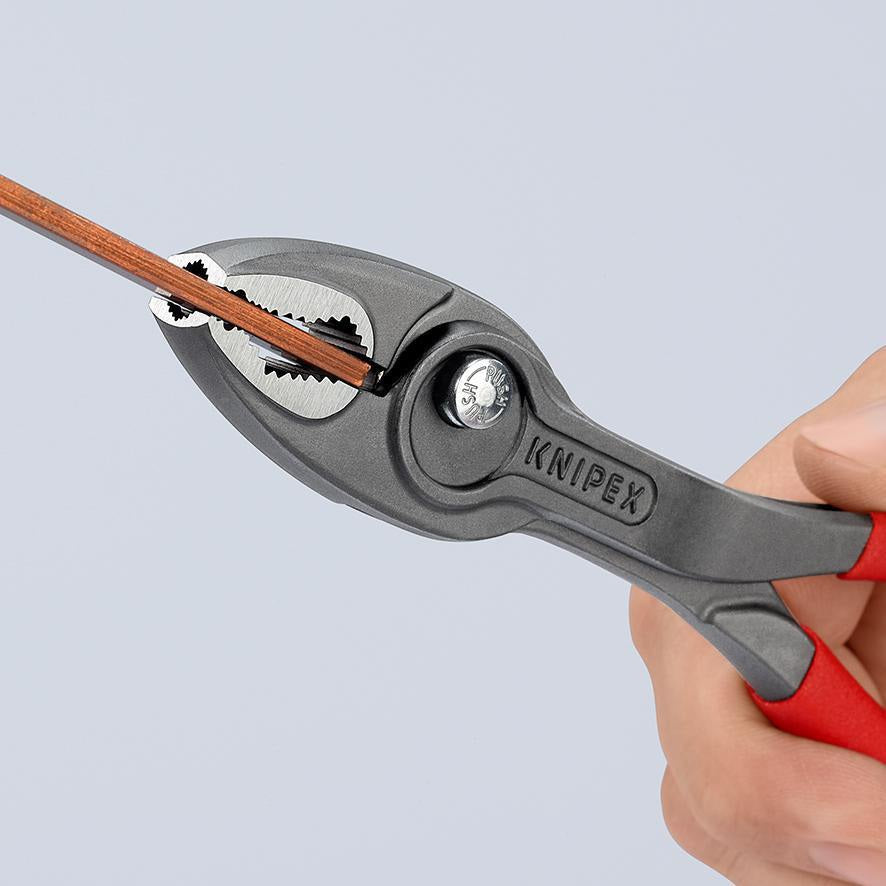 KNIPEX TwinGrip Frontgreifzange 200 mm – Robuste Zange mit Front- und Seitengreif-Funktion