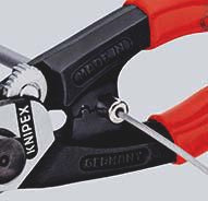 KNIPEX Drahtseilschere 190 mm – für harte Drahtseile, Kabel und Rundstahl, poliert