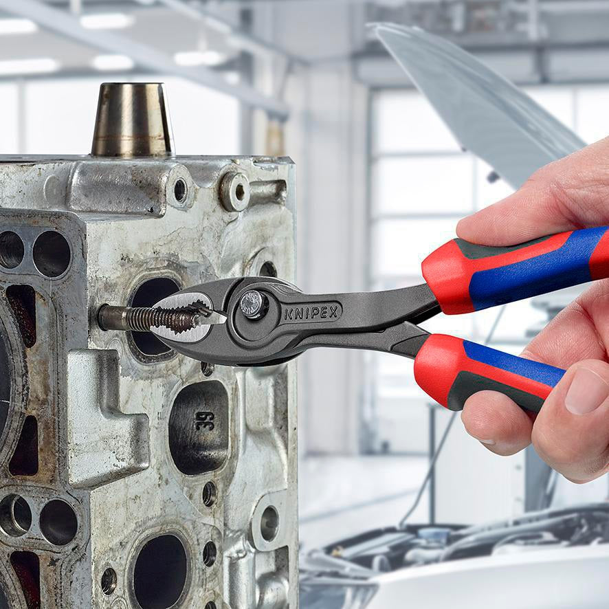 KNIPEX TwinGrip Frontgreifzange 200 mm – Robuste Zange mit Front- und Seitengreif-Funktion