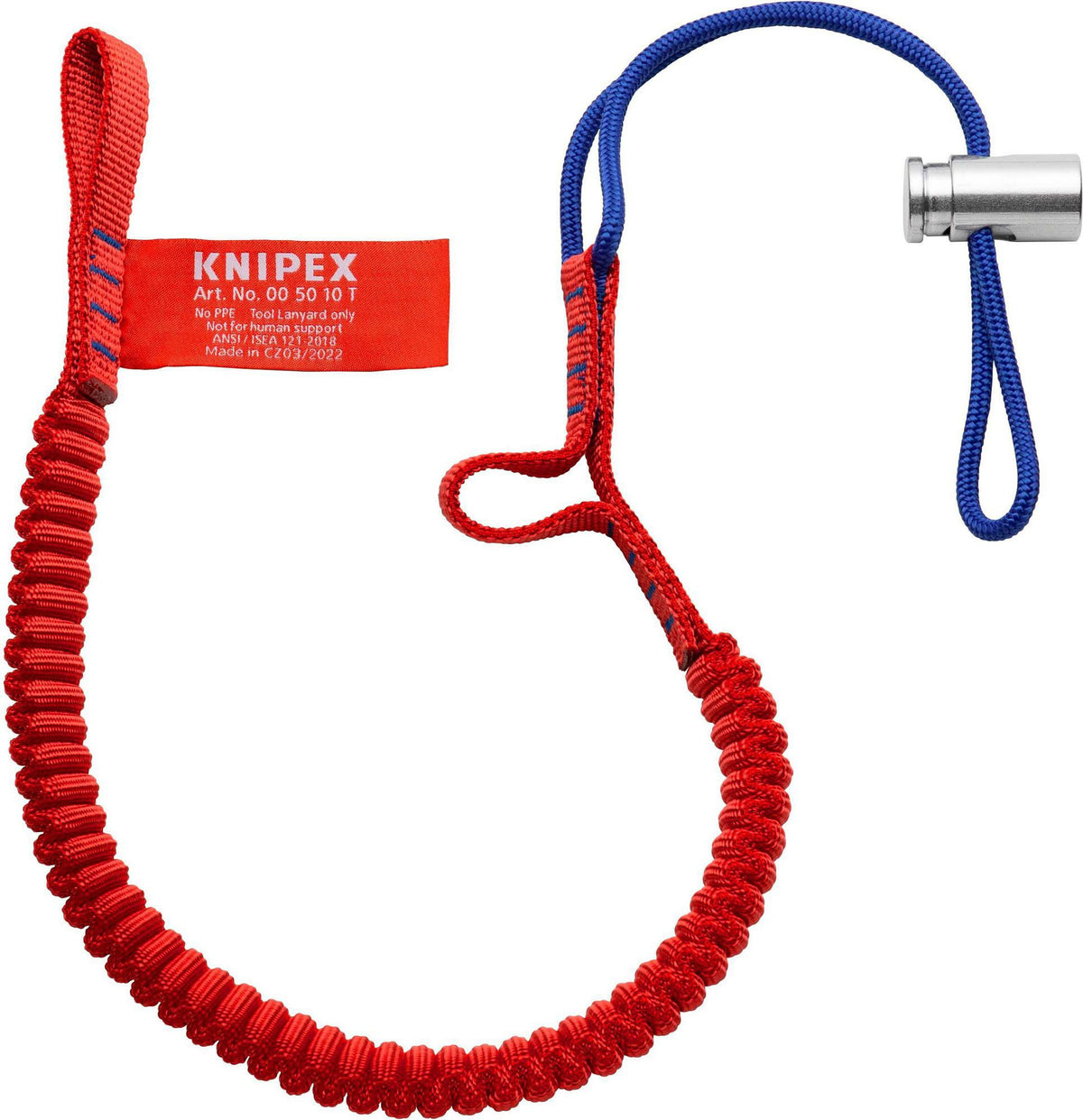 KNIPEX Fangleine für Zangen – max. 1,5 kg Belastung, 1 Stück, zuverlässiger Fallschutz