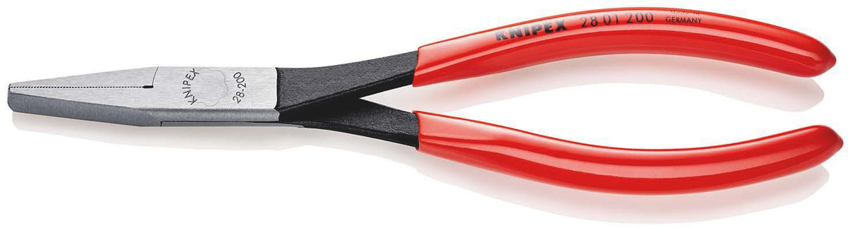 KNIPEX Montierzange 200 mm Form 0 mit Kunststoffüberzug und gerader Spitze