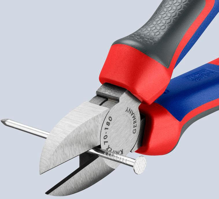KNIPEX Seitenschneider 140 mm, polierter Kopf, Mehrkomponenten-Griffe, max. 1,8 mm