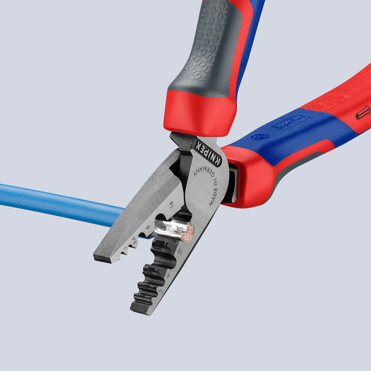 KNIPEX Aderendhülsenzange 180 mm für 0,25-16,0 mm² – Poliert, Spezial-Werkzeugstahl