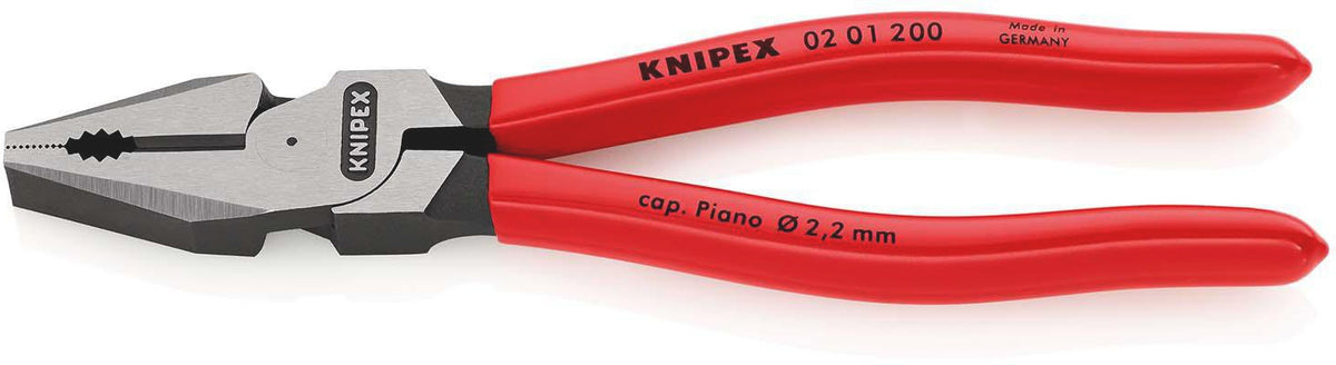 KNIPEX Kraftkombizange 180 mm mit Comfort-Griff – 35 % Kraftersparnis, poliert