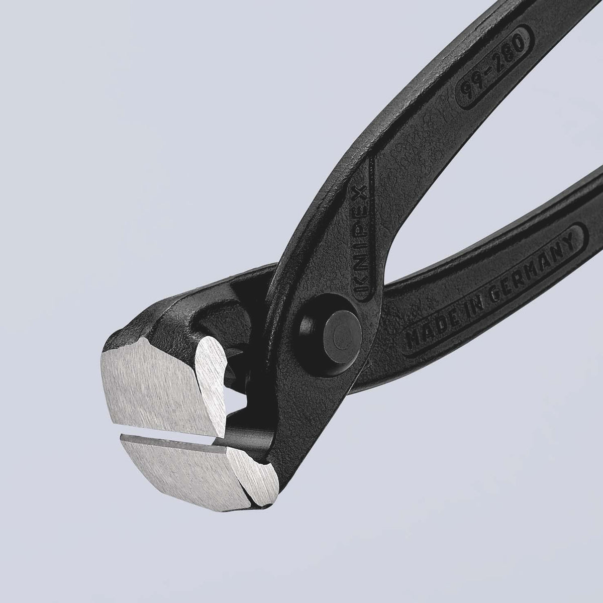 KNIPEX Monierzange 220 mm poliert schwarz atramentiert – Zum Verdrillen und Schneiden von Bindedraht