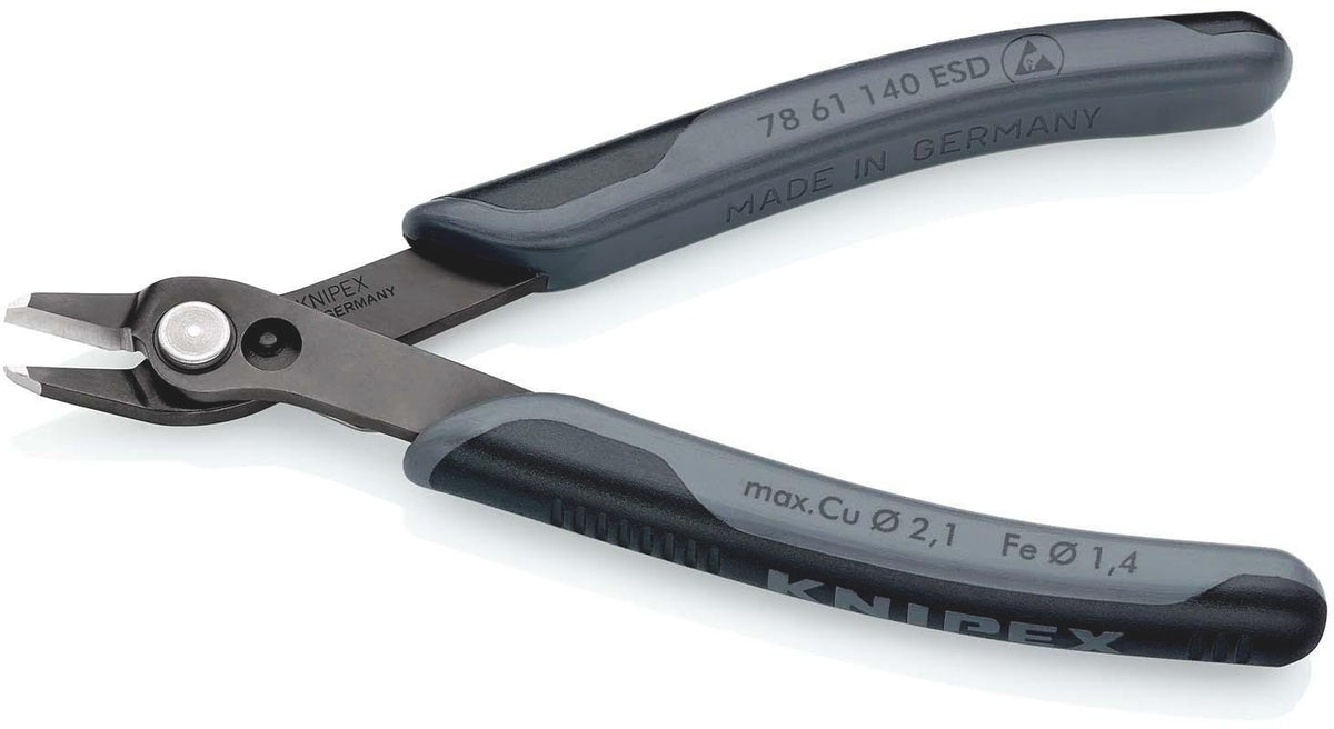 KNIPEX Elektronik-Seitenschneider Super-Knips® 140 mm brüniert ESD-fähig