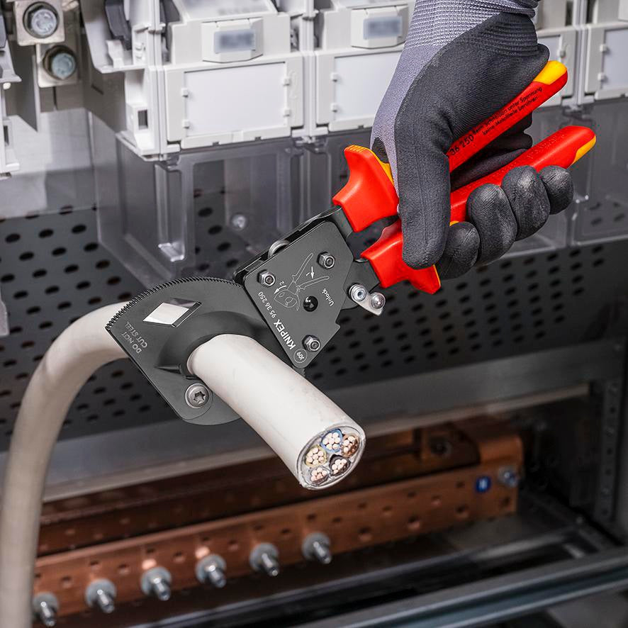 KNIPEX Kabelschneider VDE 250 mm für Cu- und Al-Kabel bis 240 mm²