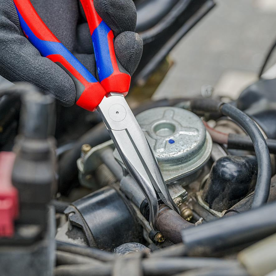 KNIPEX Mechanikerzange L.200mm Form 2 40° gewinkelt Comfort-Griff verchromt