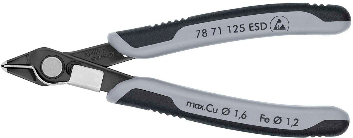 KNIPEX Elektronik-Seitenschneider Super-Knips® 140 mm brüniert ESD-fähig