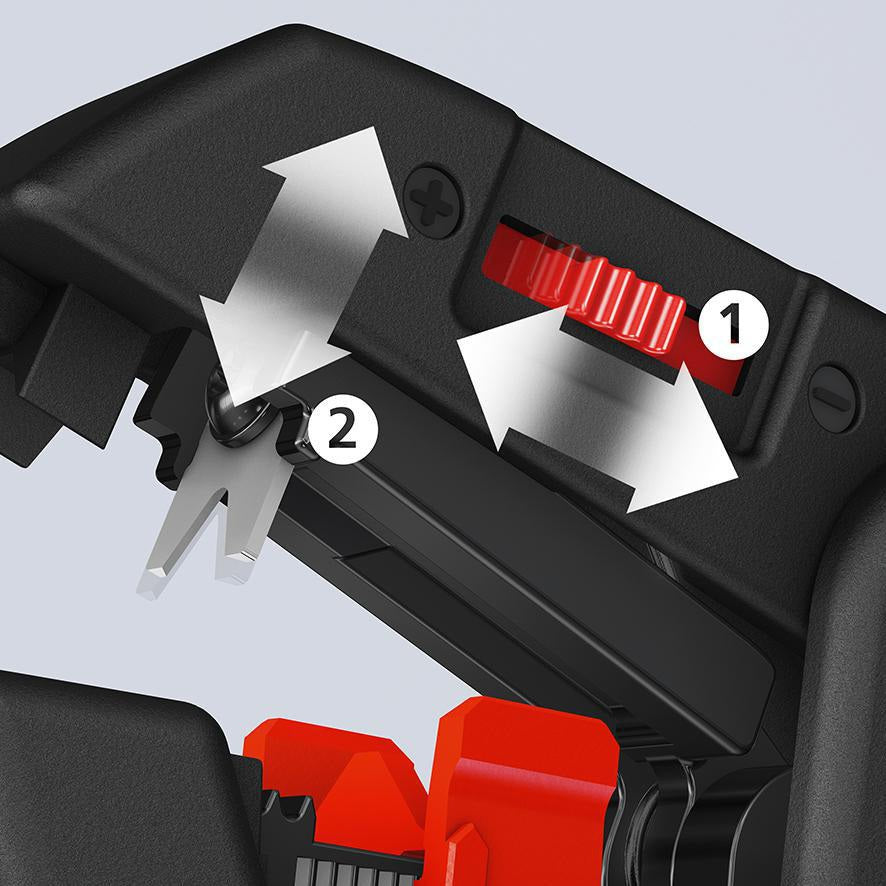 KNIPEX Automatikabisolierzange ComStrip 180 mm für 0,2-6 mm² – ohne Einstellung