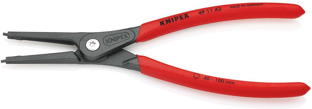 KNIPEX Präzisionssicherungsringzange A 1 für Wellen Ø 10-25 mm mit Spreizbegrenzung