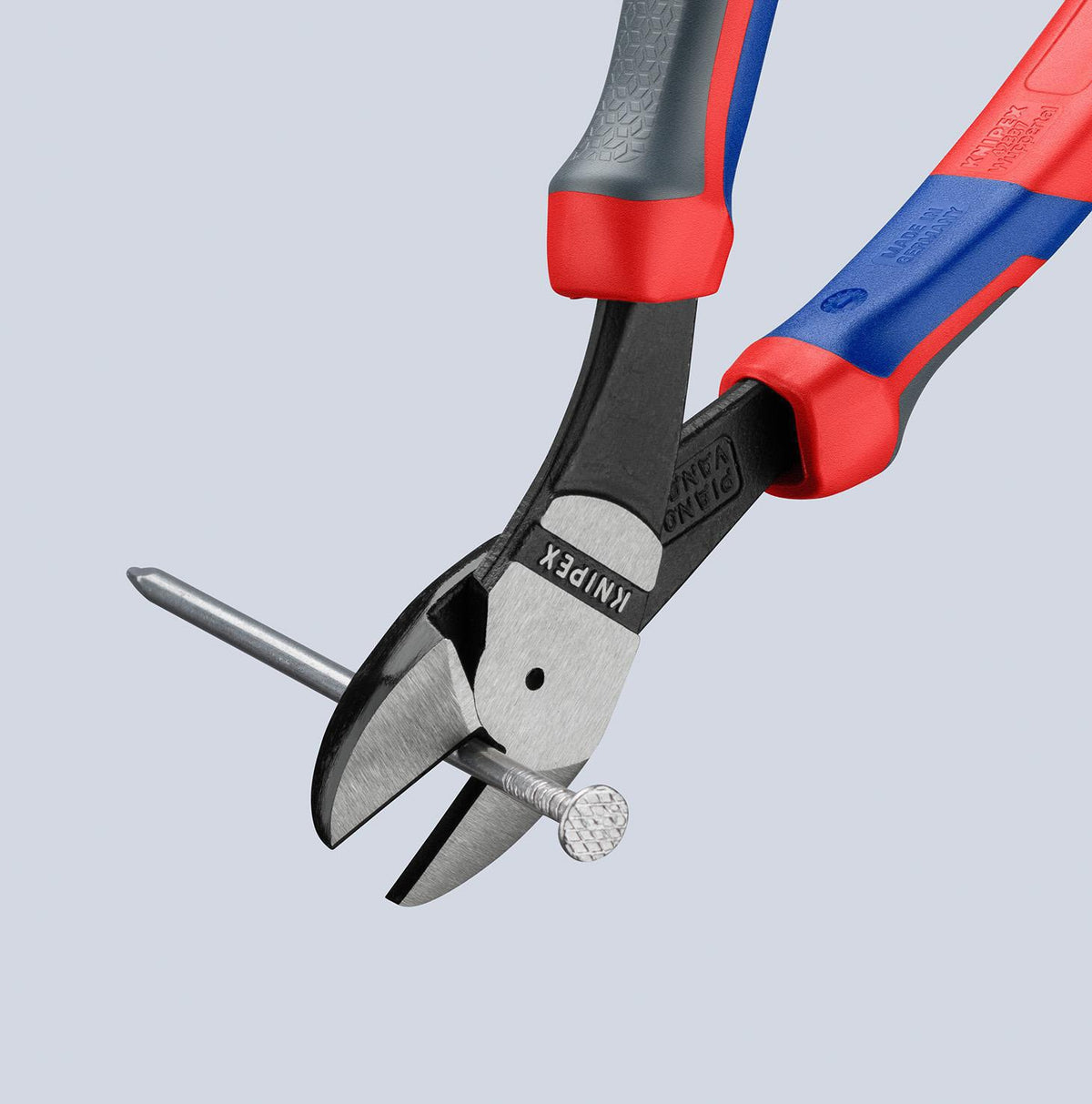 KNIPEX Kraftseitenschneider 200 mm Form 2 mit 20 % Kraftersparnis und Kunststoffüberzug