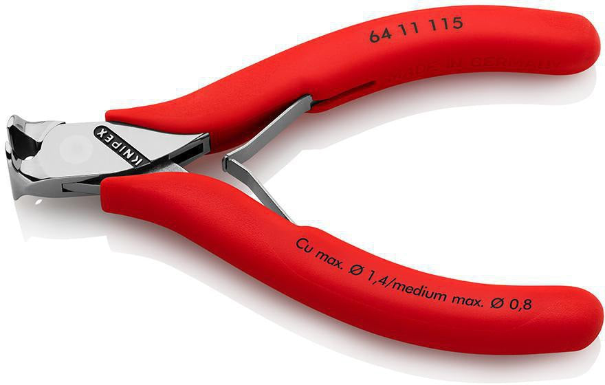 KNIPEX Elektronik-Vornschneider 115 mm Form 0 – Präzisionszange für feinste Schneidarbeiten