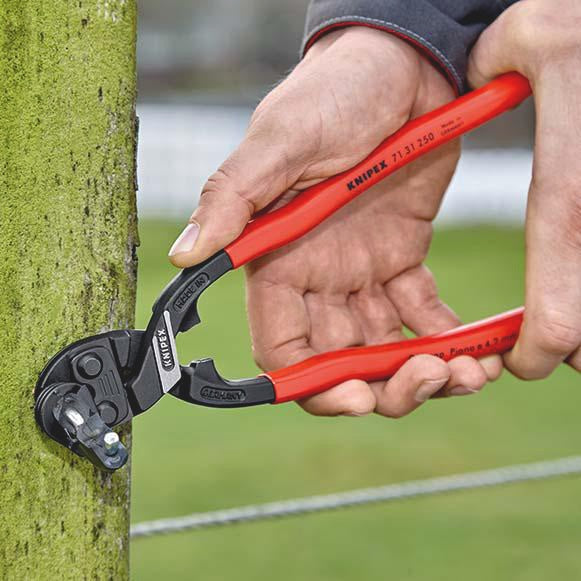 KNIPEX CoBolt® Kompaktbolzenschneider 160 mm – 60 % Kraftersparnis, mit Aussparung