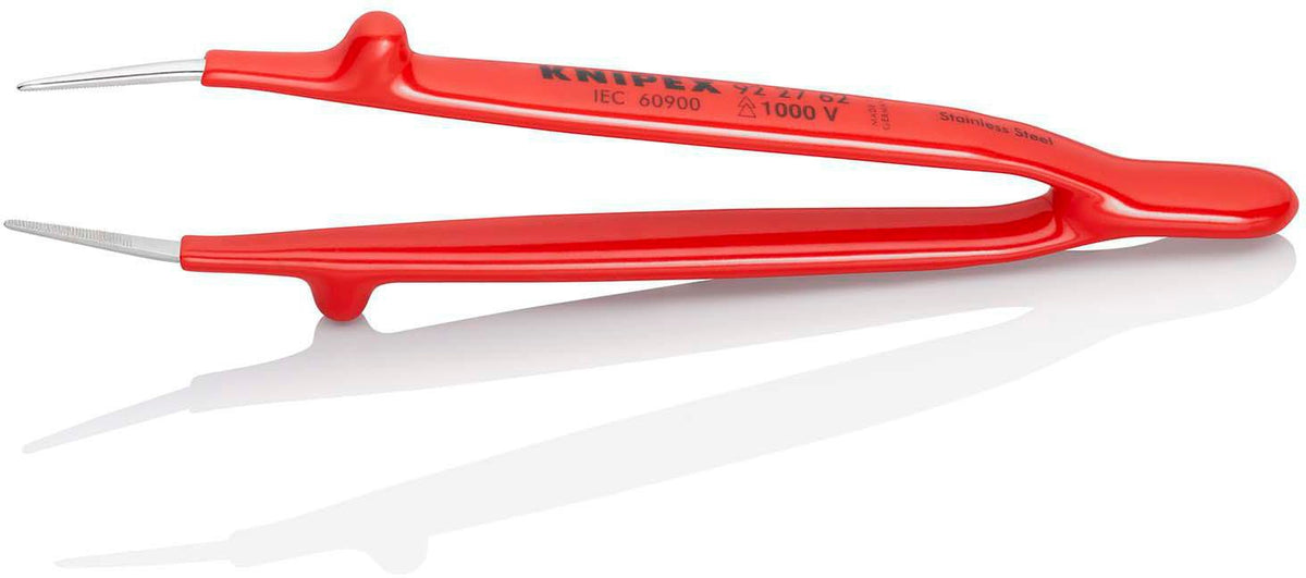 KNIPEX Präzisionspinzette 150 mm gerade verchromt gezahnt VDE-isoliert