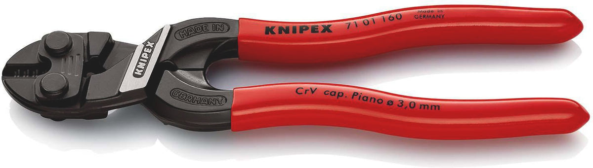 KNIPEX CoBolt® Kompaktbolzenschneider 160 mm – 60 % Kraftersparnis, mit Aussparung