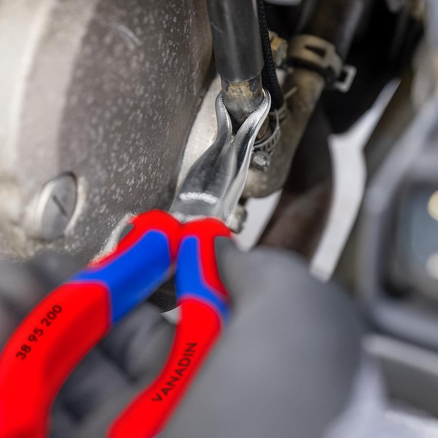 KNIPEX Mechanikerzange L.200mm Form 2 40° gewinkelt Comfort-Griff verchromt