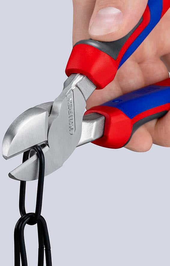 KNIPEX Kraftseitenschneider 140 mm Form 0 mit Mehrkomponenten-Hüllen – 20 % Kraftersparnis