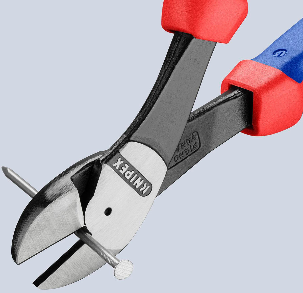KNIPEX Kraftseitenschneider 200 mm Form 2 mit 20 % Kraftersparnis und Kunststoffüberzug