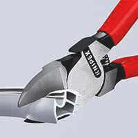 KNIPEX Seitenschneider für Kunststoffe 180 mm mit Kunststoffüberzug und Öffnungsfeder